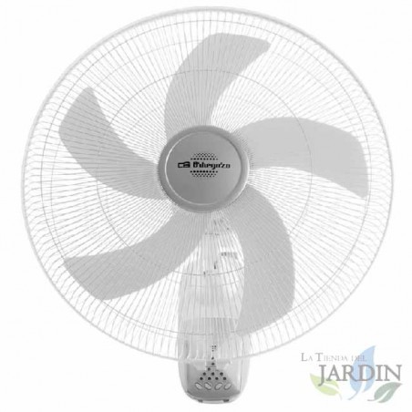 Ventilador de parede Orbegozo, 3 velocidades, controle remoto, oscilante.