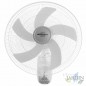 Ventilateur mural 5 pales 45 cm. 3 vitesses. Tête oscillante multi-orientable. Puissance 55 W