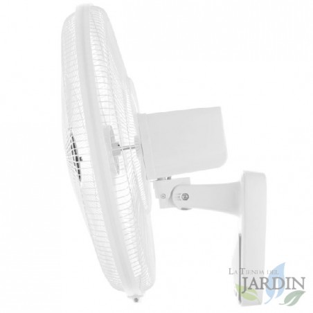 Ventilador de parede Orbegozo, 3 velocidades, controle remoto, oscilante.