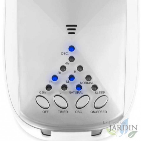 Ventilador de parede Orbegozo, 3 velocidades, controle remoto, oscilante.
