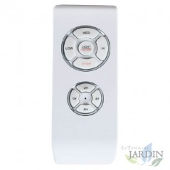 Ventilatore da soffitto con pale in legno naturale Orbegozo, telecomando, 70W.
