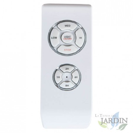 Ventilatore da soffitto con pale in legno naturale Orbegozo, telecomando, 70W.