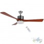 Orbegozo ceiling fan, 3 wooden blades, LED light, remote control. Orbegozo ceiling fan, 3 wooden blades, LED light, remote control.