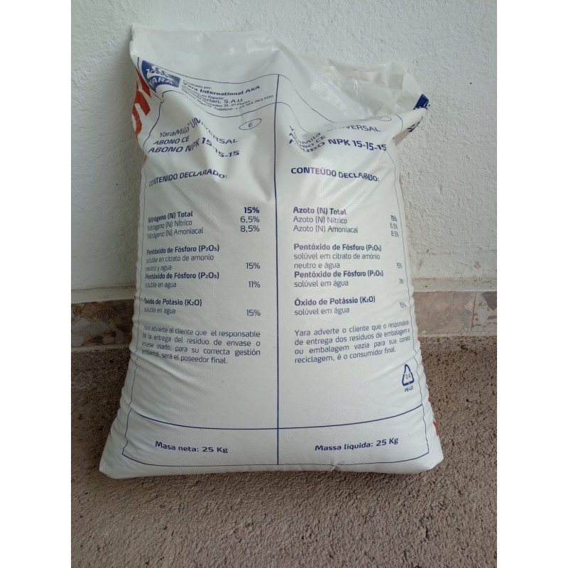 Nitrofoska Triple 15 fertilizer fertilizer, 40 Kg