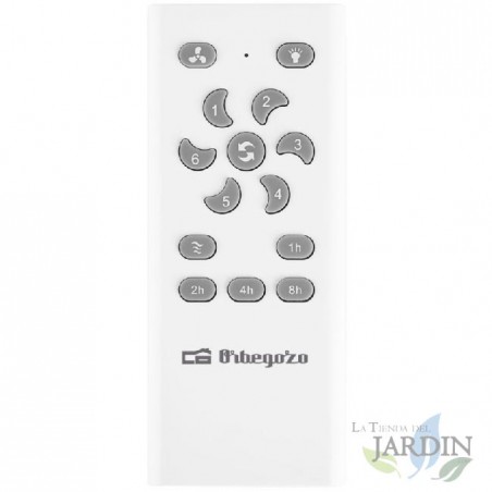  Ceiling fan with LED light with remote control, 35 W, WHITE [Energy Class A+]