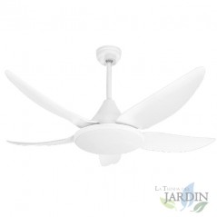 Ventilatore da soffitto a LED con telecomando, 35W, bianco [Clase de eficiencia energética A+]