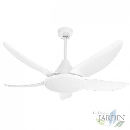 LED Ceiling Fan with Remote Control, 35W, White [Clase de eficiencia energética A+]