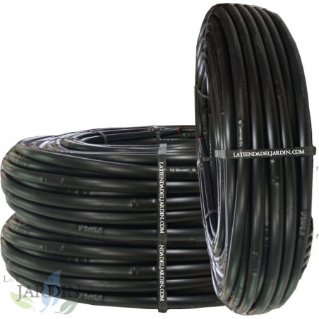 16 mm Tropfbewässerungsschlauch | Schlauch mit Tropfern alle 50 cm | 16 mm Tropfschlauch, 300 Meter, Schwarz