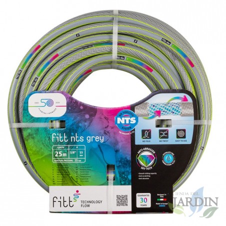 Tubo da giardino NTS grigio da 25 mm, 25 metri, 5 strati anti-UV
