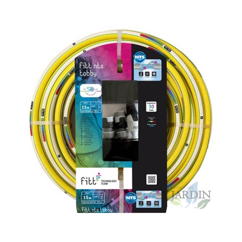 Garden Hose Kit NTS Tobby 15mm 5/8" 15 meters with lance Garden Hose Kit NTS Tobby 15mm 5/8" 15 meters with lance