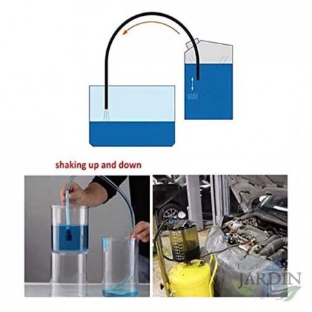 Transparent glass hose (7x10mm, 100m), PVC, -20º to +60º for liquid handling, gasoline, diesel, water, oil