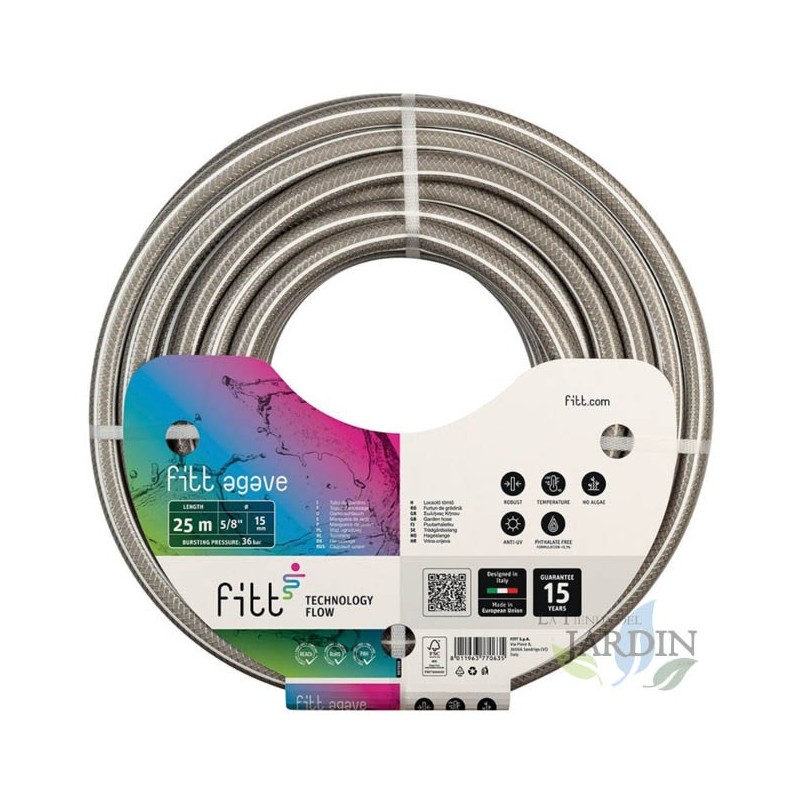 Agave 15mm 50 meter garden hose, anti-algae
