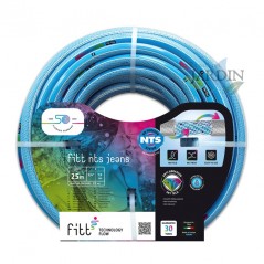Tubo da giardino antitorsione NTS Jeans da 19 mm, 3/4" e 25 m, a 6 strati