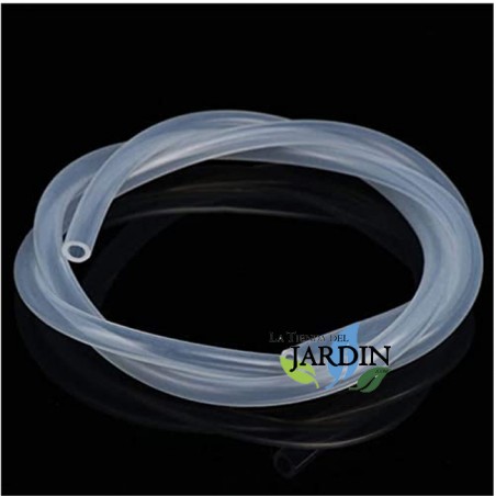 Transparenter Glasschlauch (19 x 26 mm, 50 m), PVC, -20º bis +60º für die Handhabung von Flüssigkeiten, Benzin, Diesel, Wasser, 