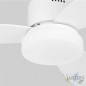 Ventilateur de plafond avec éclairage LED, 3 vitesses, Télécommande, 60W, Blanc, CP103132 Ventilateur de plafond avec éclairage LED, 3 vitesses, Télécommande, 60W, Blanc, CP103132