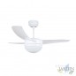 Ventilatore da soffitto Orbegozo da 105 cm con telecomando e luce, 3 pale, bianco | Potente ed elegante
