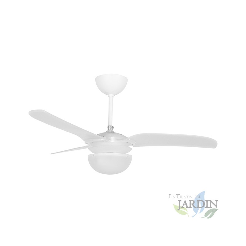 Ventilatore da soffitto con telecomando, 3 pale, 3 velocità, bianco. Ventilatore da soffitto con telecomando, 3 pale, 3 velocità, bianco.