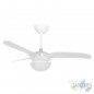 Ventilateur de plafond avec télécommande, 3 pales, 3 vitesses, blanc, CP75120 Ventilateur de plafond avec télécommande, 3 pales, 3 vitesses, blanc, CP75120