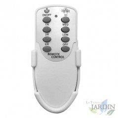  Ceiling fan with light and remote control, 5 blades, power 55 W and 3 speeds
