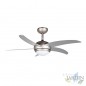 Ceiling fan with light and remote control, 5 blades, power 55 W and 3 speeds  Ceiling fan with light and remote control, 5 blades, power 55 W and 3 speeds