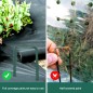 Set di 50 Graffe da giardino, prato sintetico, picchetti di fissaggio per reti, chiodo metallico zincato