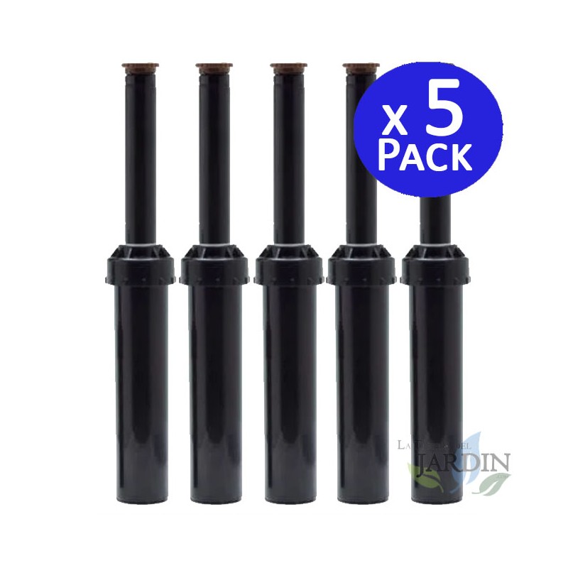 Lot de 5 Diffuseur d'arrosage Toro LPS410 avec buse réglable, portée 3 mètres, Tuyère d'irrigation hauteur de tige 10 cm