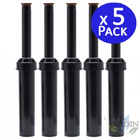 Lot de 5 Diffuseur d'arrosage Toro LPS410 avec buse réglable, portée 3 mètres, Tuyère d'irrigation hauteur de tige 10 cm