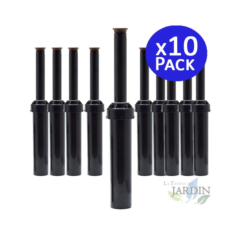 Lot de 10 Diffuseur d'arrosage Toro LPS410 avec buse réglable, portée 3 mètres, Tuyère d'irrigation hauteur de tige 10 cm