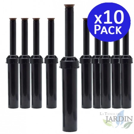 Lot de 10 Diffuseur d'arrosage Toro LPS410 avec buse réglable, portée 3 mètres, Tuyère d'irrigation hauteur de tige 10 cm