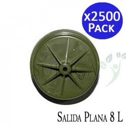 Pack 2500 Gotero Autocompensante Netafim 8 Litros | Goteros de riego en linea profesional | Salida plana
