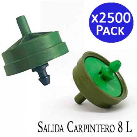 Pack 2500 x Gotero Netafim 4 l/h autocompensante salida carpintero