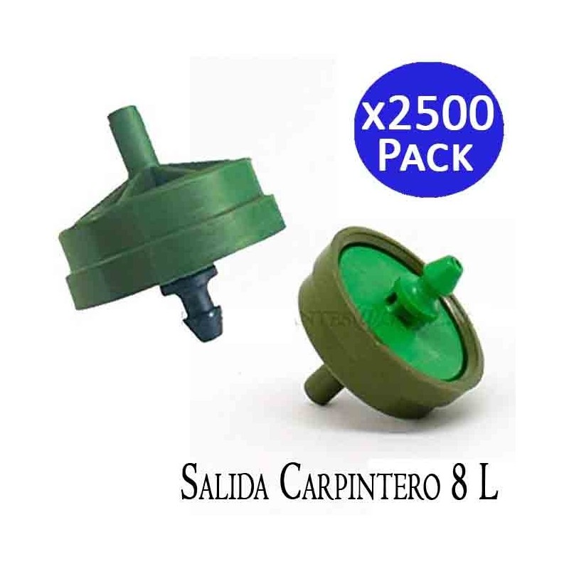 Confezione da 2500 gocciolatori Netafim 4 l/h autocompensanti uscita falegname