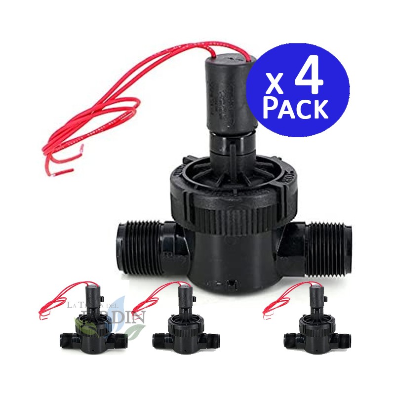 4 x Electrovanne résidentiel d'arrosage 1'' 24V EZ FLO PLUS Toro, filetage male. Fonctionne avec des programmateurs électriques