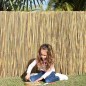 Canisse en bambou naturel entière 2 x 5 mètres, Occultation 95%, tiges de bambou naturelles pour terrasses et jardins Canisse en bambou naturel entière 2 x 5 mètres, Occultation 95%, tiges de bambou naturelles pour terrasses et jardins