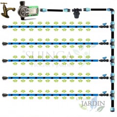  Automatic DRIP IRRIGATION KIT for Garden up to 100 m2.  Includes pipe and installation accessories for connection to tap