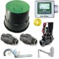 Kit de irrigação automática Rain Bird 9V de 1 zona para tubulação de 32 mm | Inclui programador a bateria, válvula solenoide e a Kit de irrigação automática Rain Bird 9V de 1 zona para tubulação de 32 mm | Inclui programador a bateria, válvula solenoide e a