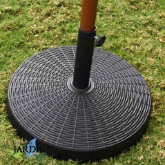 Pied de Parasol Rond Socle de Parasol Ø 38/48 mm 52 cm, 25 Kg