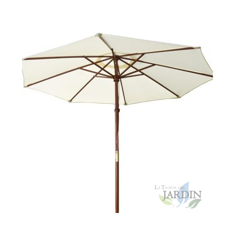 Sombrilla de jardin beige Ø3,5 metros | Poste 4,8 cm | Parasol de calidad superior para patio, jardin, terraza y bar Sombrilla de jardin beige Ø3,5 metros | Poste 4,8 cm | Parasol de calidad superior para patio, jardin, terraza y bar