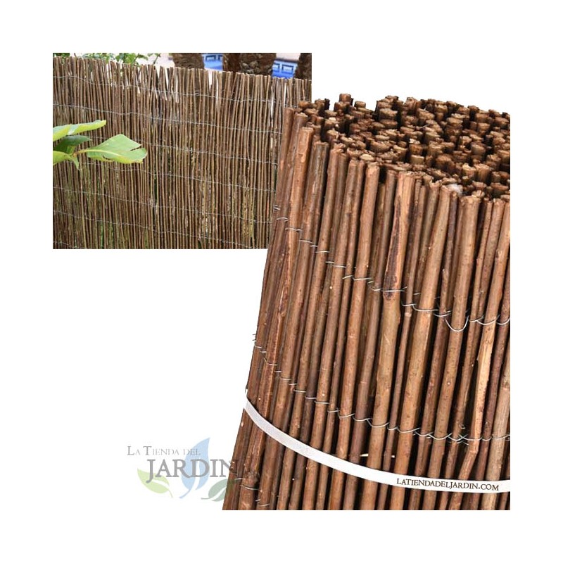 Cerca de vime grossa de 1x5 metros | Cerca natural para jardim | Cerca de vime com 85% de privacidade | Cerca decorativa Cerca de vime grossa de 1x5 metros | Cerca natural para jardim | Cerca de vime com 85% de privacidade | Cerca decorativa