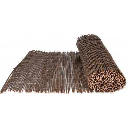 Dicker Naturweidenzaun 2 x 5 m, 85 % Verdeckung, nützlich zum Beschatten oder Abgrenzen Ihres Gartens