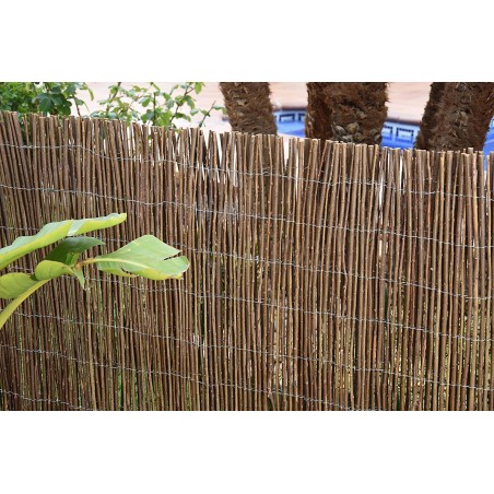 Thick natural wicker fence 1 x 3 m, 85% concealment