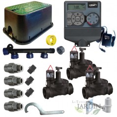 Kit profesional riego automático Orbit - Suinga de 3 zonas 24v