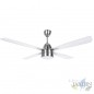 Ventilatore da soffitto Orbegozo con luce e telecomando, 4 pale, acciaio inox. Ventilatore da soffitto Orbegozo con luce e telecomando, 4 pale, acciaio inox.