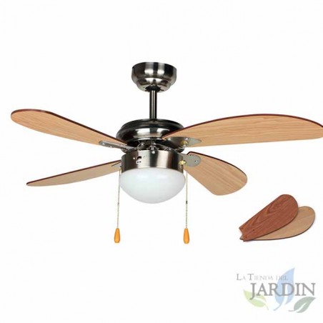 Ventilateur de plafond Orbegozo avec lumière, 4 pales, 95 cm, CP70095