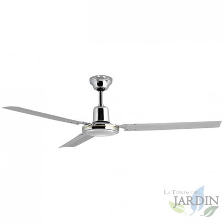 Ventilatore da soffitto Orbegozo con interruttore a parete, 60W, diametro 120cm grigio.