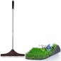 Spazzola + manico estensibile | Spazzola per erba sintetica con manico regolabile 0,68/1,22 m | Erba e stuoie