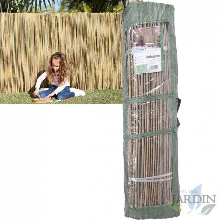 Cañizo bambú Jardin natural entero 1 x 5 metros, Ocultación 85%