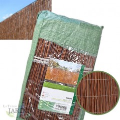 Canisse en Osier Brise-Vue Balcon 1 x 5 m, Osier Naturel fougère ,dissimulation 75% pour délimitation de votre jardin, marron