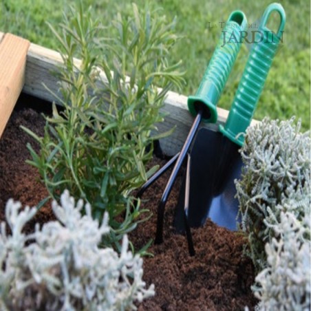 Pacote de ferramentas para pá e ancinho de jardim