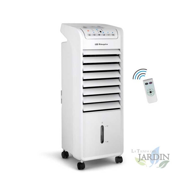 Climatiseur évaporatif Orbegozo AIR46 3 en 1, 3 vitesses, réservoir 6L, minuterie, télécommande